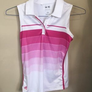Adidas girls golf sleeveless shirt